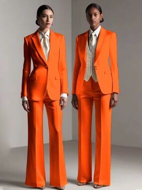 Brisbane Suit Set - Orange - Size 8 - Ships in 48 hours